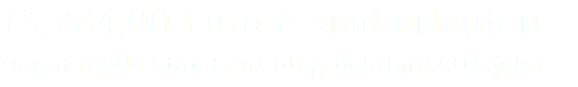 13.784,00 Euro € sind erlaufen Der aktuelle Stand auf blog.lichtlauf2015.jetzt 